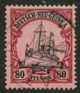 German New Guinea SC# 15 Kaiser's Yacht 80pf light cancel