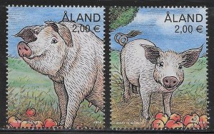 Aland Scott #'s 414a-b MNH