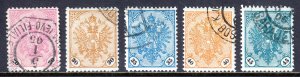 Bosnia and Herzogovina - Scott #25-29 - Used - All CTO except #25 - SCV $4.15