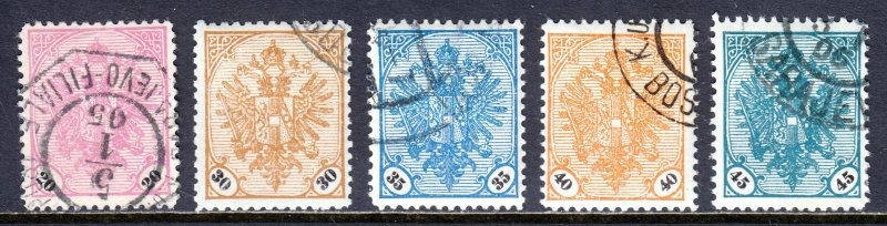 Bosnia and Herzogovina - Scott #25-29 - Used - All CTO except #25 - SCV $4.15