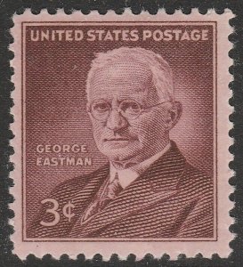 US 1062 George Eastman 3c single MNH 1954