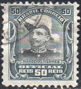 Brazil O16 - Used - 50r  Pres. Hermes de Fonseca (1913) (cv $0.55)