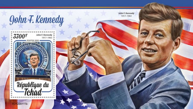 CHAD - 2020 - John F. Kennedy - Perf Souv Sheet - MNH