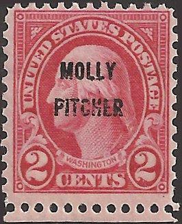 # 646 MNH - SCV-1.60 - Carmine George Washington Molly Pitcher