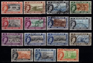 Bahamas 1954-63 Elizabeth II Def., Part Set 5s (incl. 10d variation) [Used]