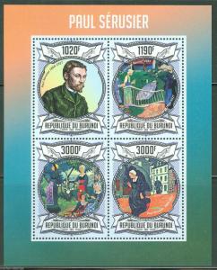 BURUNDI 2013 PAUL SERUSIER SHEET MINT NH