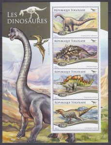 2015 Togo 6529-6532KL Dinosaurs 12,00 €