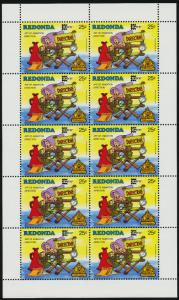 Redonda MI 233 Sheet MNH Disney,  Capex 87, Art of Animation, Direction