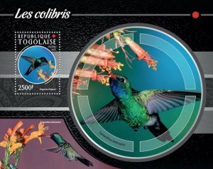 2015 TOGO MNH. HUMMINGBIRDS    Y&T Code: 983  |  Michel Code: 6673 / Bl.1150