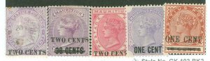 Mauritius #86-90 Unused