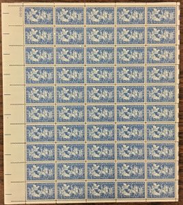 1123    Fort Duquesne, Pittsburgh    MNH  4 cent sheet of 50    FV $2.00  1958