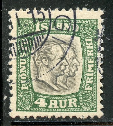 Iceland # O32, Used.