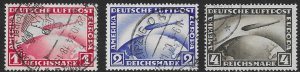 Germany  C-35-37    1931   set  3  fvf   used