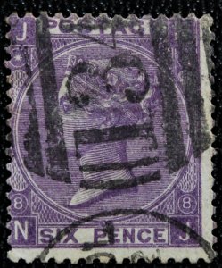 Great Britain #51a,SG109 Plate 8 USED Dark Violet