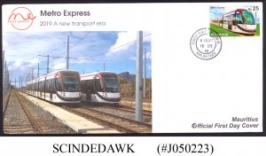 MAURITIUS - 2019 METRO EXPRESS / TRAIN RAILWAY - FDC