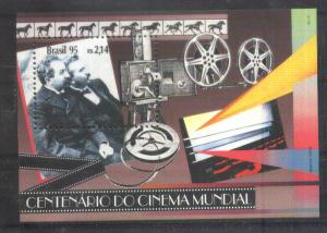 BRASIL BRAZIL1995 CINEMA FILM CENTENARY S/S YV BL 96 MI 97 MNH