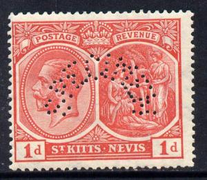 St Kitts-Nevis 1921-29 KG5 Script CA Medicine Spring 1d r...
