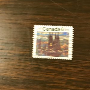 CANADA Scott 518 Used - 6¢ Isle of Spruce by Arther Lismor (1) - NH, XF/Superb