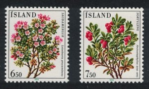 Iceland Flowers 2v 1984 MNH SG#648-649