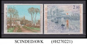 MONACO - 1974 100 YEARS IMPRESSIONISM / PAINTINGS 2V MNH