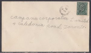 Canada  - Apr 6, 1935 Eastern Passage, NS Split Ring on Domestic Cover