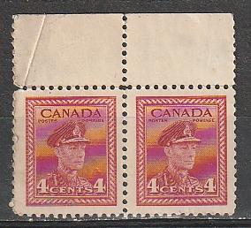 #254 Canada Mint OGNH pair George VI