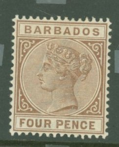 Barbados #65a var  Single