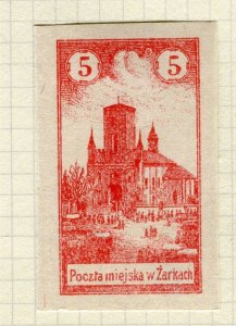 POLAND; Early 1918 fine Local issue of the town Zarki Mint hinged