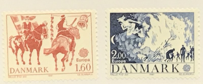 Denmark #680-681 MNH CV$1.65 Europa CEPT