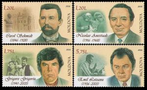 2016 Moldova 963-966 Famous personalities of Moldova 5,70 €