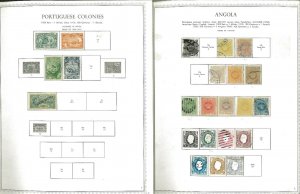 Portuguese Colonies (all) M & U Hinged & in Mounts on Minkus Specialty Pages