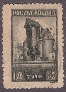 Poland 370 Crane Tower, Gdansk Ship Yards 1zł 1945