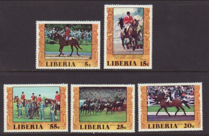 Liberia 784-787 Horses MNH VF