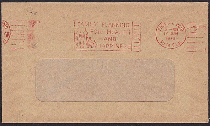 FIJI 1972 cover: Suva Family Planning slogan meter - scarce.................5828