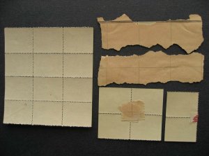 Old 1956? book stamp labels,26 different some adhesion or stuck to album page