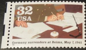 1995 32c WWII Germany Surrenders Scott 2981f Mint NH