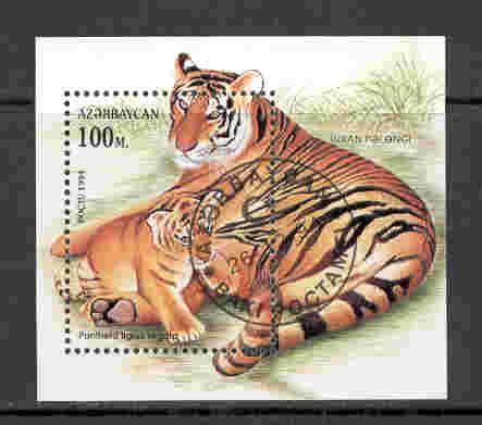 Azerbijan - Mi. Sheet 268 (Tiger) - Used - K311