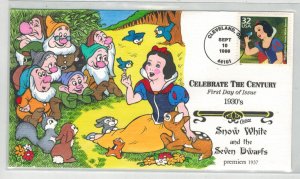 1930s CELEBRATE CENTURY COLLINS HANDPAINTED SNOW WHITE & 7 DWARFS WALT DISNEY