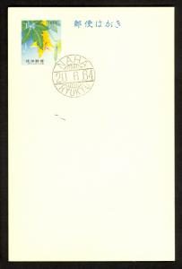 RYUKYU ISLANDS 1964 1 1/2c BITTER MELON VINE Postal Card Sc UX26 FDOI NAHA Cxl