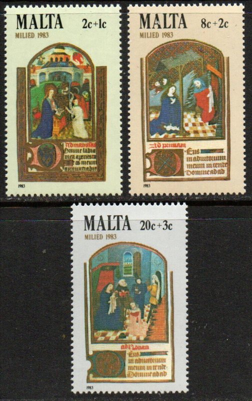 Malta Sc B48B50 MNH Europe Malta, SemiPostal Stamp / HipStamp