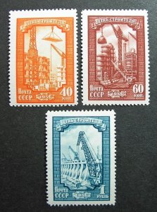 Russia 1956 #1855-1857 MLH OG Russian Soviet Construction Day Set $9.30!!