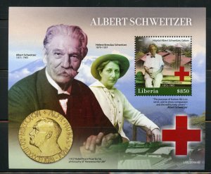 LIBERIA 2022 ALBERT SCHWEITZER SOUVENIR SHEET MINT NH