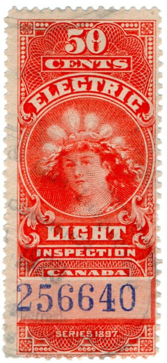 (I.B) Canada Revenue : Electric Light Inspection 50c