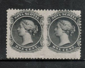 Nova Scotia #8c Mint Fine Never Hinged Imperf Pair