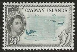 Cayman Islands 140, mint, hinge remnant.  1953. (C274a)