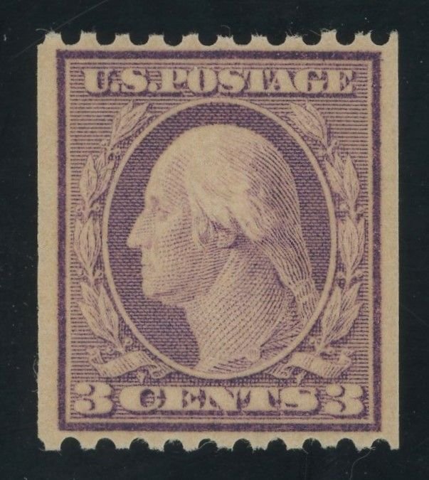 USA 489 - 3 cent Rotary Type I unwmk coil single - VF Mint never hinged