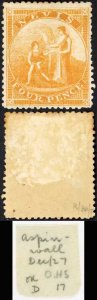 Nevis SG18 4d Orange-yellow Mint (part gum) Litho Cat 180 pounds