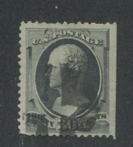 1874 US Stamp #165 30c Used F/VF Canceled Catalogue Value $130