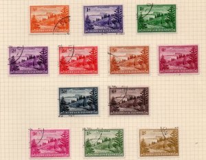 Norfolk Island Sc 1-12 1947 Ball Bay 1st long stamp set used