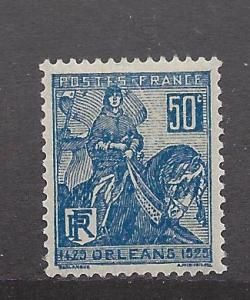 France, 245, Joan of Arc Single,**Hinged**